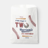 Sachets En Papier Boys Baseball 2e anniversaire (Devant)