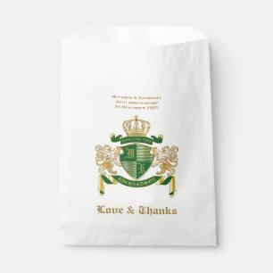 Sachets En Papier Bras d'amour et de grâce Emblème de Lion d'or ve