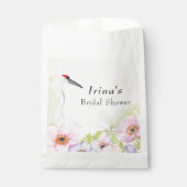 Sachets En Papier  Bridal Shower Whooping Crane Anemones  (Devant)