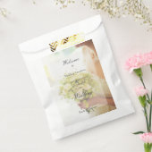 Sachets En Papier Bride avec bouquet de fleurs mariage modifiable (Scellé)