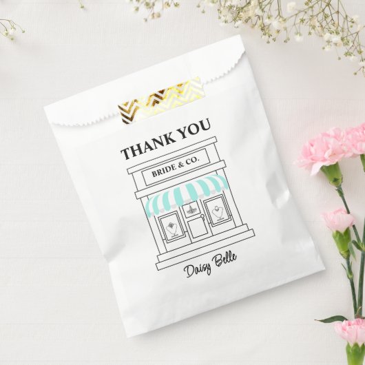 Sachets En Papier Bride & Co. Bridal Shower Turquoise (Scellé)