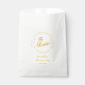 Sachets En Papier Bride Gold Mariage Élégant Classic Personnaliser (Devant)