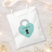 Sachets En Papier BRIDE Turquoise Blue Celebration Shower Party (Coupé)