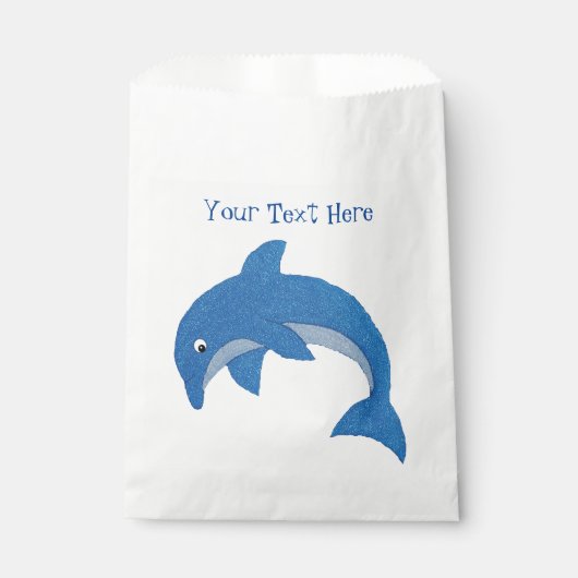 Sachets En Papier Bright Sparkle Blue Jumin Dolphin Anniversaire (Devant)