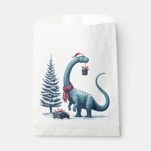 Sachets En Papier Brontosaurus dinosaure de Noël