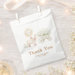 Sachets En Papier Brouette de cochon mignon Baby Shower