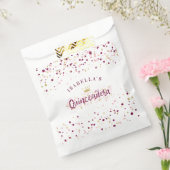 Sachets En Papier Broussailleux branché Bourgogne & Or Confetti Quin (Scellé)