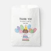 Sachets En Papier Brown Blanc Labradoodle Fête Anniversaire Favorise (Devant)