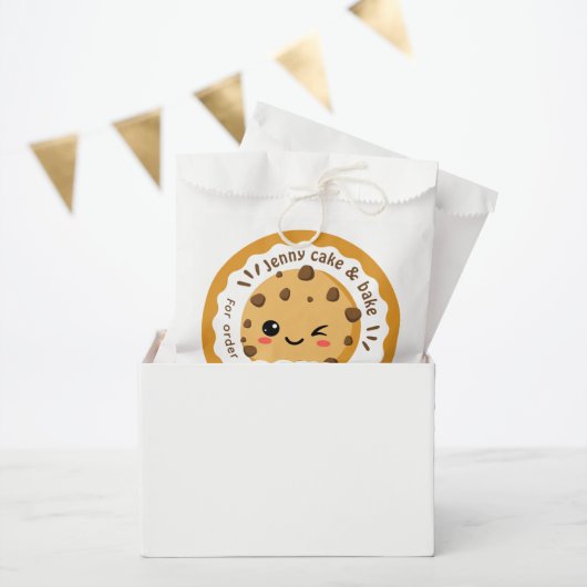 Sachets En Papier Brown cookies & sweet business  (Fête)