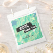 Sachets En Papier Bruh Boy Summer Pool Party Anniversaire Merci (Coupé)