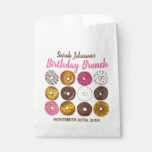 Sachets En Papier Brunch de fête d'anniversaire Donut Doughnut (Devant)