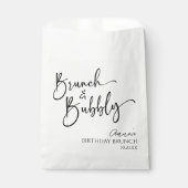 Sachets En Papier Brunch élégant et fête de brunch d'anniversaire Bu (Devant)