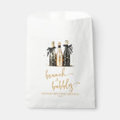 Sachets En Papier Brunch et Bubbly Champagne Anniversaire Brunch (Devant)