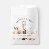 Sachets En Papier Brunch Floral rose & Douche nuptiale mousseuse (Devant)