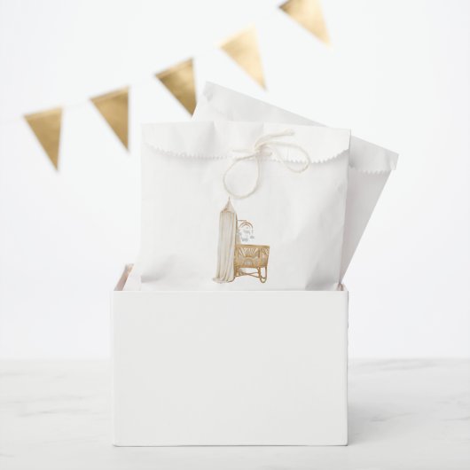 Sachets En Papier Brunch Neutral Boho Baby (Fête)