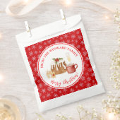 Sachets En Papier Bûche de Noël pour la fête de Noël (Coupé)