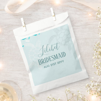 Sachets En Papier BUDGET Bridesmaid Fête de mariage cadeaux SEA TURT