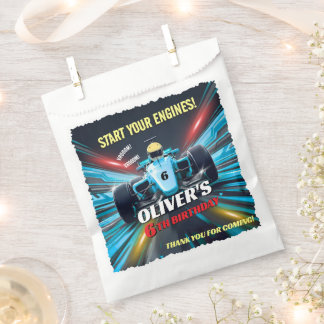 Sachets En Papier Bue Grand Prix Racing Car Birthday