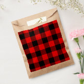 Sachets En Papier Buffalo Check Rouge et Noir Lumberjack Plaid Decor (Scellé)