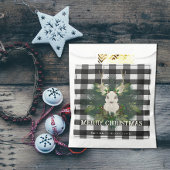 Sachets En Papier Buffalo Plaid Reindeer Festif