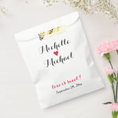 Sachets En Papier Buffet Mariage personnalisé Popcorn ou Candy Bar (Scellé)