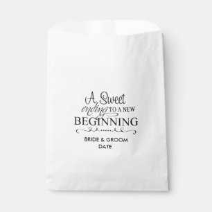 Sachets En Papier Buffet Mariage personnalisé Popcorn ou Candy Bar