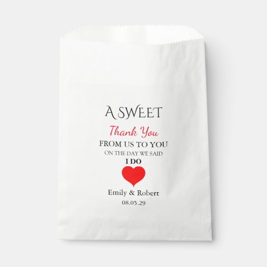 Sachets En Papier Buffet Sweet Merci Wedding Favoriser (Devant)