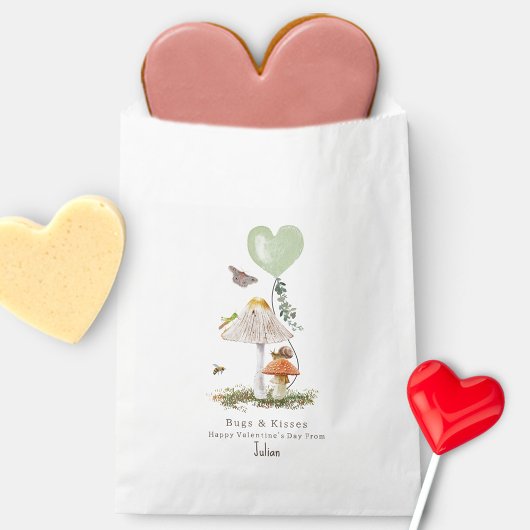 Sachets En Papier Bugs & Baisers Champignons Salle de classe Valenti