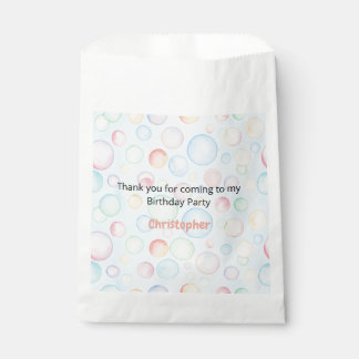 Sachets En Papier Bulles et nageoires Anniversaire pour enfants