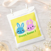 SACHETS EN PAPIER BUNNIES "HAPPY EASTER" (Coupé)