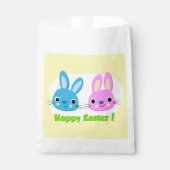 SACHETS EN PAPIER BUNNIES "HAPPY EASTER" (Devant)
