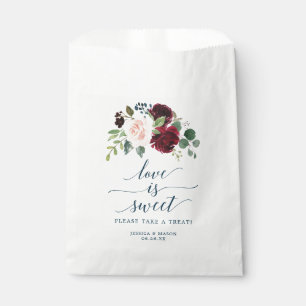 Sachets En Papier Burgundy Marine Favoriser Sac L'amour est doux