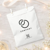 Sachets En Papier Business Scan QR Code Website Logo Modern Simple (Coupé)