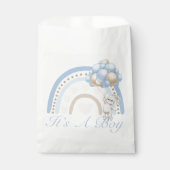 Sachets En Papier C’est un Baby shower arc-en-ciel Boy Blue Pastel (Devant)