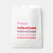 Sachets En Papier Cadeau de valentines coloré moderne (Devant)