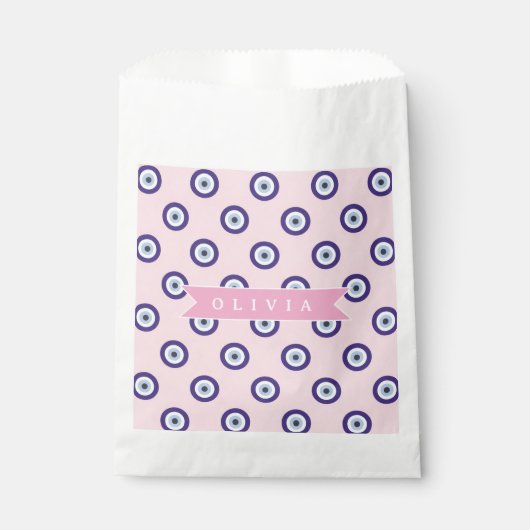 Sachets En Papier Cadeaux Personnalisés avec Motif d'Oeil Maléfique (Devant)
