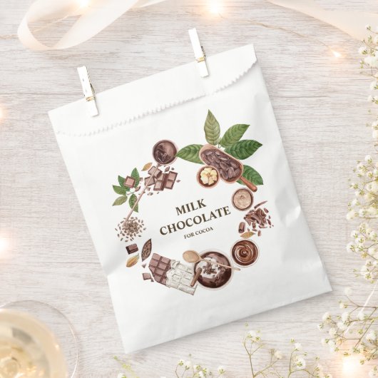 Sachets En Papier Cadre de bouquet de chocolat (Coupé)