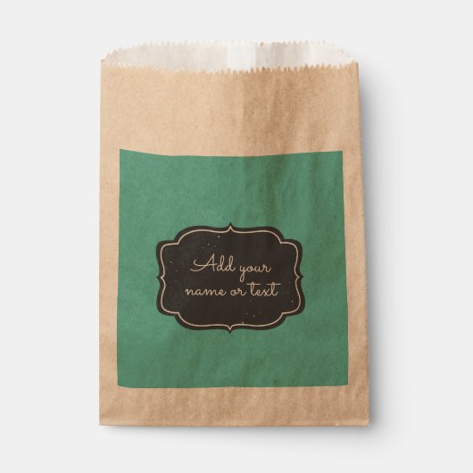 Sachets En Papier Cadre de Tableau Moderne Personnalisé Aqua (Devant)