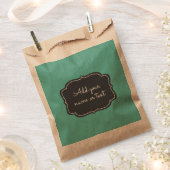 Sachets En Papier Cadre de Tableau Moderne Personnalisé Aqua (Coupé)