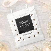 Sachets En Papier Café Boutique Kafeteria Business Logo (Coupé)