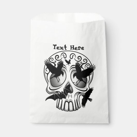 Sachets En Papier Calaveras décoratives Halloween (Devant)