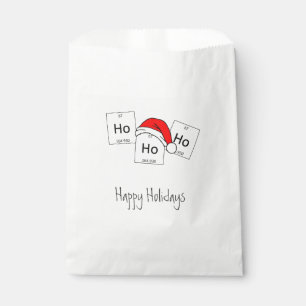 Sachets En Papier Calembour de Noël d'élément de chimie de holmiu