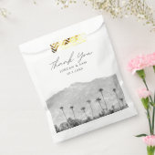 Sachets En Papier Californie Mariage Boho Photo noir et blanc (Scellé)