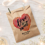 Sachets En Papier Calligraphie Amour est Douce Mariage (Coupé)