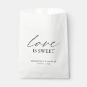 Sachets En Papier Calligraphie Chic Mariage simple et élégant (Devant)