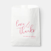 Sachets En Papier Calligraphie de corail sincère (Devant)