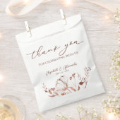 Sachets En Papier Calligraphie délicate | MARIAGE MERCI (Coupé)