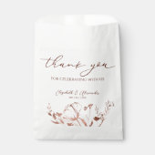 Sachets En Papier Calligraphie délicate | MARIAGE MERCI (Devant)