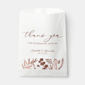 Sachets En Papier Calligraphie délicate | MARIAGE MERCI (Devant)