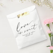 Sachets En Papier Calligraphie moderne L'amour est Mariage doux (Scellé)